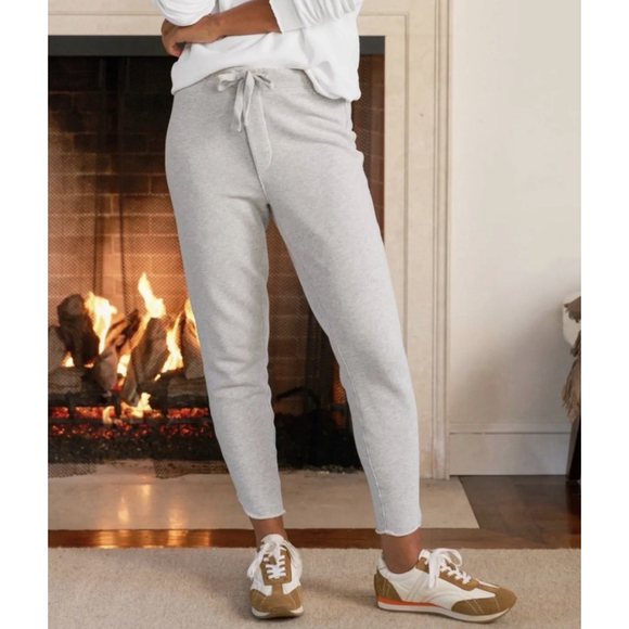 NWOT Frank & Eileen CHRISTINE Tulip Ankle Triple Fleece Sweatpant Gray Small